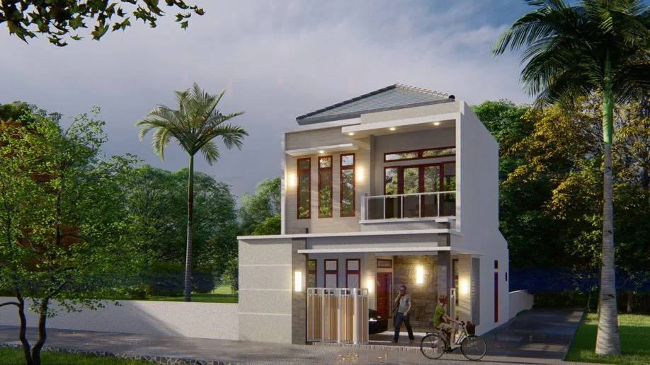 Desain Rumah 2 Lantai Bapak Anto di Kota Yogyakarta - detail proyek