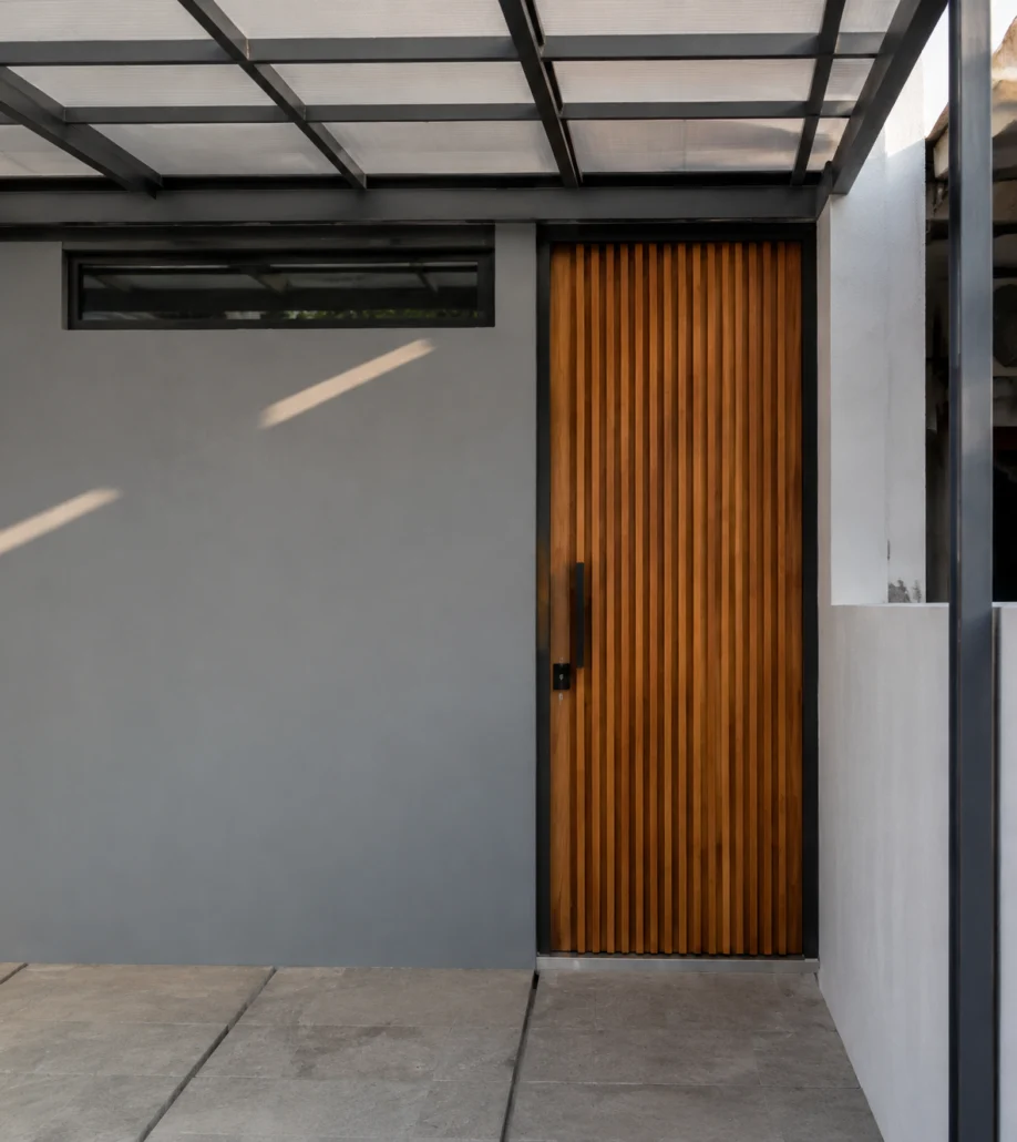Desain Rumah Minimalis Modern di Lahan Sempit - dokumentasi proyek 9