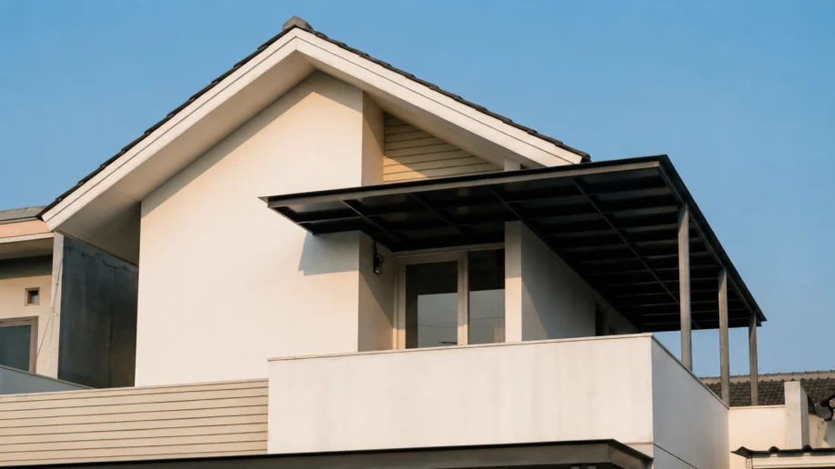 Desain Rumah Minimalis Industrial Dua Lantai - dokumentasi proyek 7
