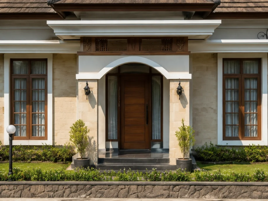 Desain Rumah Klasik Tropis Satu Lantai dengan Atap Limasan - interior