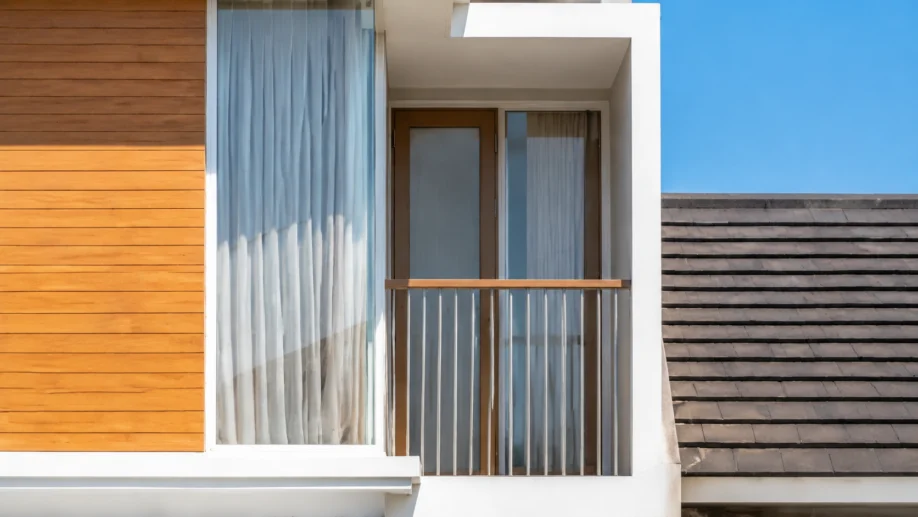Desain Rumah Minimalis Dua Lantai dengan Aksen Kayu - area pendukung