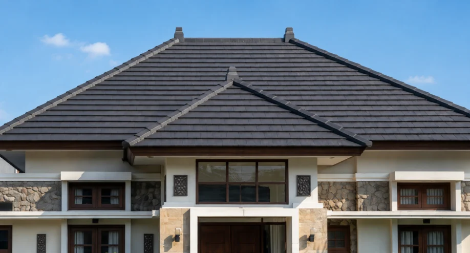 Desain Rumah Tropis Elegan Satu Lantai dengan Atap Limasan - dokumentasi proyek 11