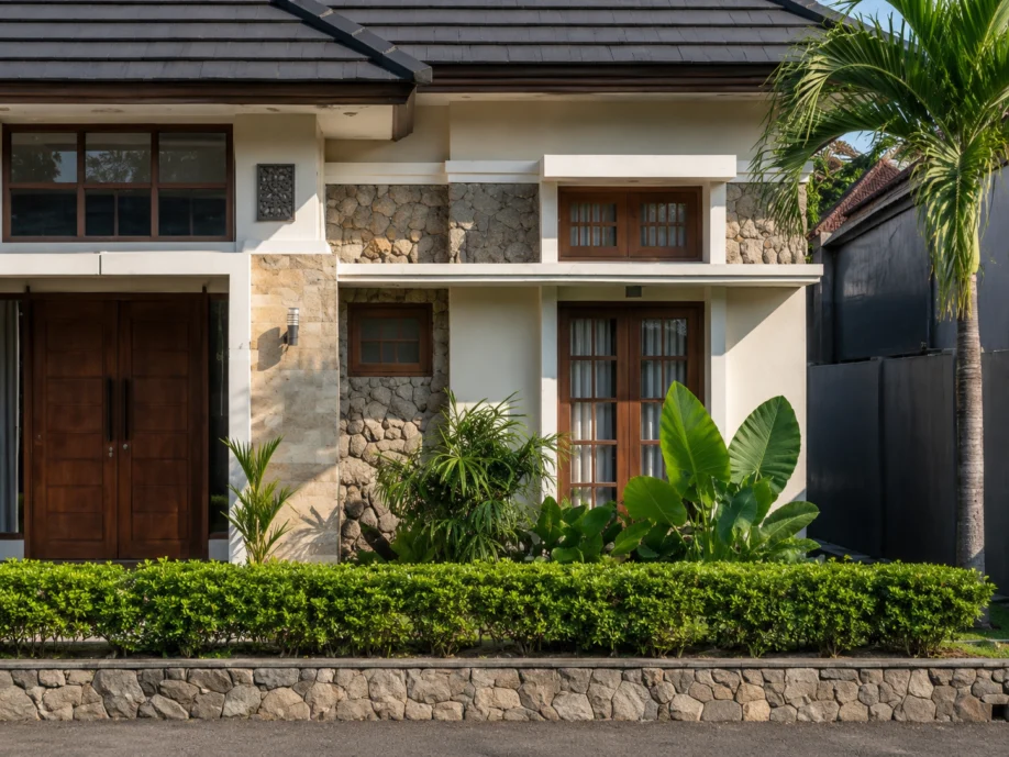 Desain Rumah Tropis Elegan Satu Lantai dengan Atap Limasan - dokumentasi proyek 12