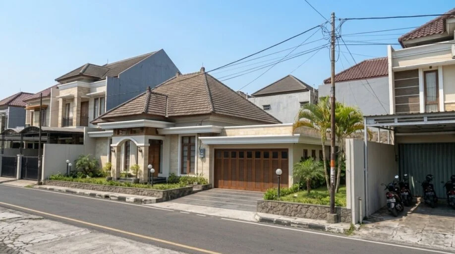 Desain Rumah Klasik Tropis Satu Lantai dengan Atap Limasan - dokumentasi proyek 8