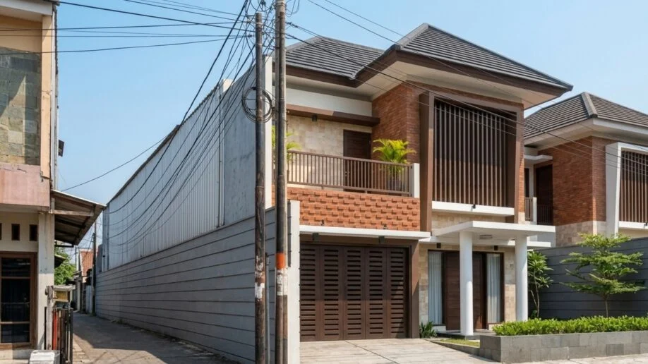 Desain Rumah Modern Tropis Dua Lantai dengan Secondary Skin - dokumentasi proyek 6