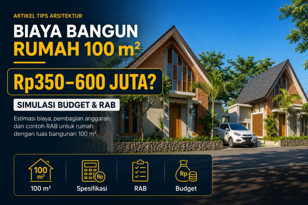 Estimasi biaya bangun rumah 100 m2 di Jogja