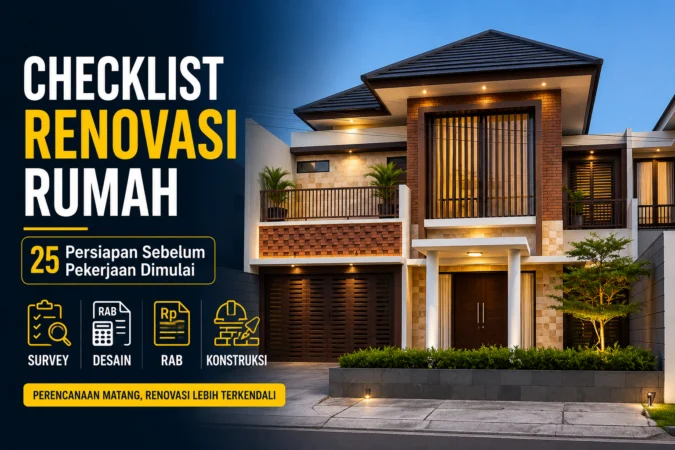 Checklist renovasi rumah sebelum pekerjaan konstruksi dimulai