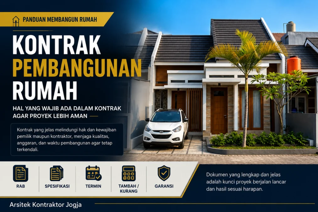 Kontrak pembangunan rumah antara pemilik dan kontraktor