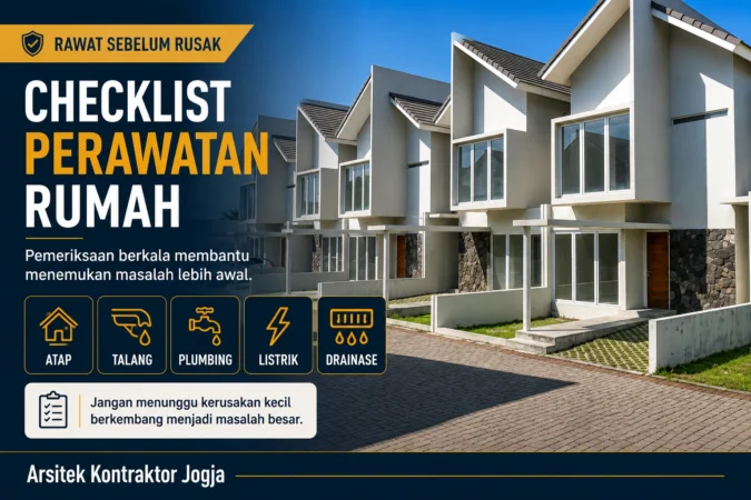 Perawatan rumah setelah dibangun untuk menjaga kondisi bangunan