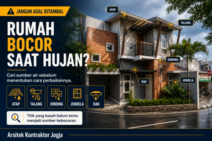 Pemeriksaan penyebab rumah bocor dan rembes saat hujan