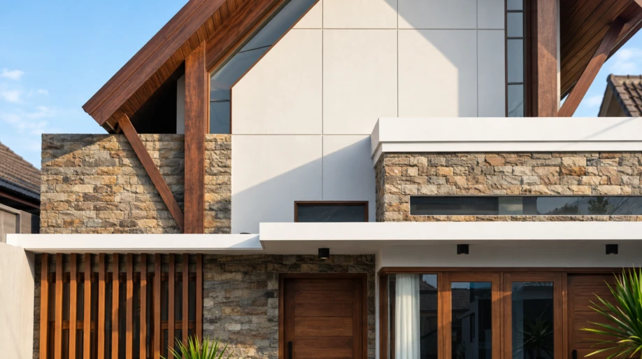 Desain Rumah Modern Tropis dengan Atap Pelana Asimetris - interior