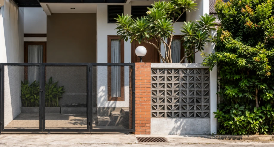 Desain Rumah Minimalis Industrial Dua Lantai dengan Bata Ekspos - area pendukung