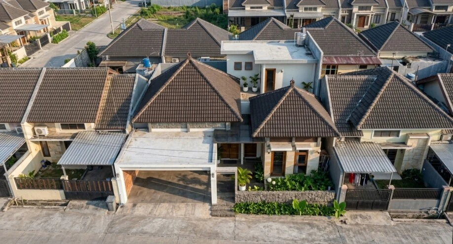 Desain Rumah Tropis Kontemporer dengan Dua Atap Limasan - interior