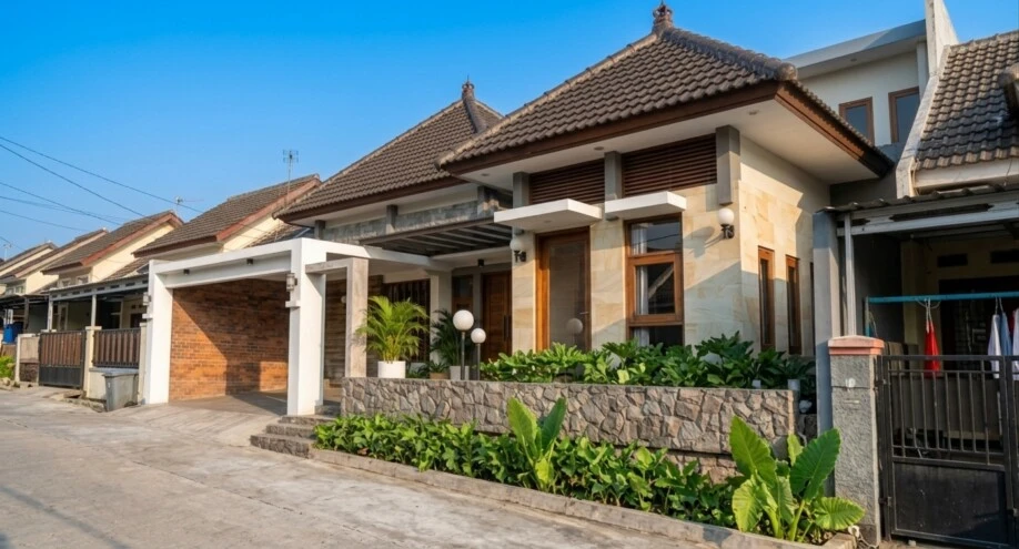Desain Rumah Tropis Kontemporer dengan Dua Atap Limasan - area pendukung