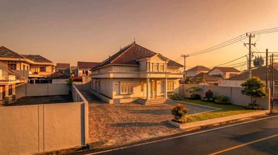 Desain Rumah Klasik Tropis Satu Lantai dengan Halaman Luas - dokumentasi proyek 6