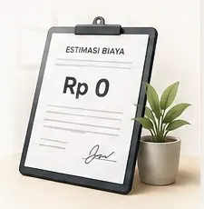 Ilustrasi estimasi biaya awal gratis