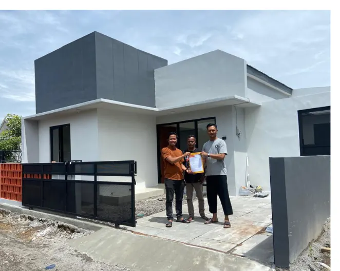 Dokumentasi pertemuan klien dan serah terima proyek Arsitek Kontraktor Jogja