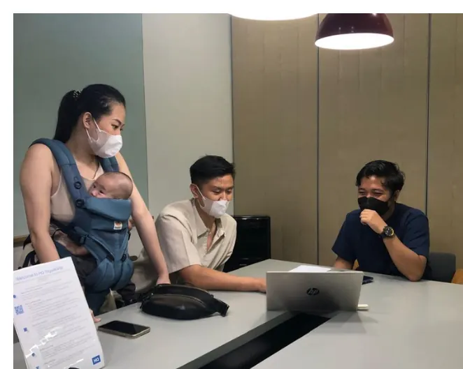 Dokumentasi konsultasi dan proses desain bersama klien Arsitek Kontraktor Jogja
